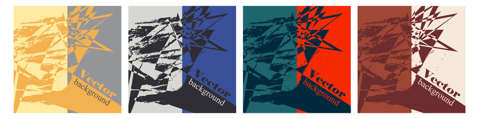 Design options for covers, booklets , brochures, and presentations. Abstract vector illustration.