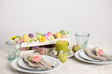 Easter table setting
