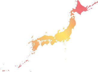 ドット日本地図素材