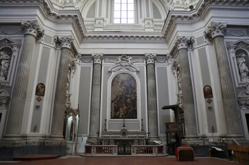 Fototapeta na wymiar Napoli – Cappellone destro della Basilica della Santissima Annunziata Maggiore