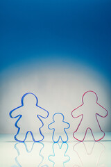 Ginger bread forms as family unit with child as leading actor and parents always shadowing for the his well being.