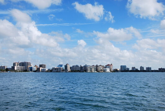 Panorama Von Sarasota Am Golf Von Mexico, Florida