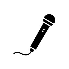 Microphone vector icon. podcast icon vector. Voice vector icon, Record. Microphone - recording Studio Symbol. Retro microphone icon.