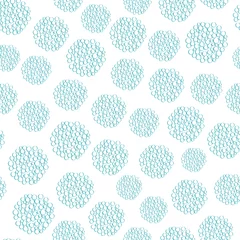 Tapeten Water bubble vector pattern background. Abstract circles within circular shapes soap or pop drink bubbles. Transparent effect irregular random layout on aqua blue white backdrop. Fun all over print. © Gaianami  Design