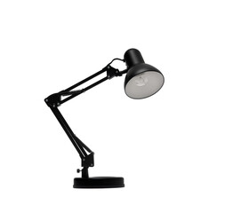 single black desk lamp