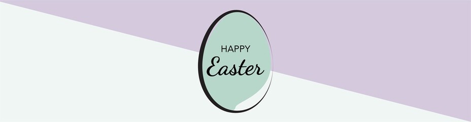 Happy Easter or flyer with egg