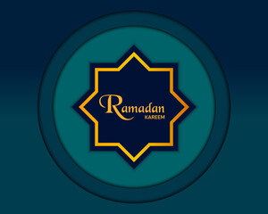 Simple Ramadan Kareem Greeting Card