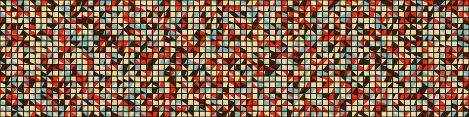 Fototapeta premium Abstract Geometric Pattern generative computational art illustration