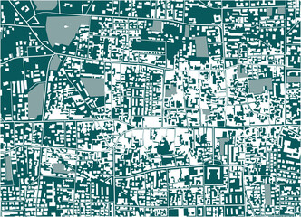map of the city of Giugliano in Campania, Italy