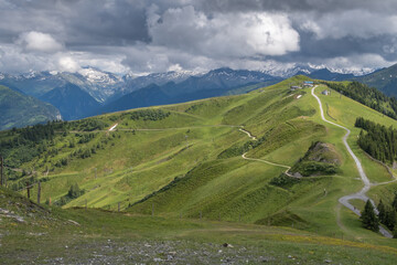 Fototapeta na wymiar mountains landscape in gastein area / austria