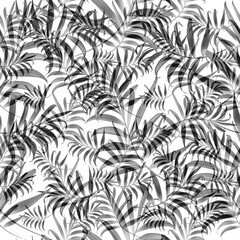 Fototapeta na wymiar Tropical leaves. seamless stylish fashion pattern. Palm leaves Background.