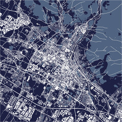 map of the city of Prato, Italy