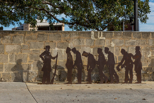 Representation Of Convicts Who Are Accompanied To Fremantle Prison, Western Australia