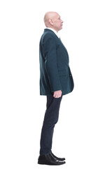 attractive business man looking at you. isolated on a white background.