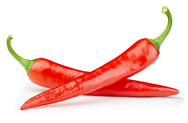 Chili pepper isolated. Chili on white