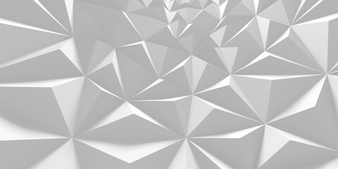 White Geometric Poligon Abstract Background