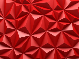 Red triangle poligon chaotic pattern wall background
