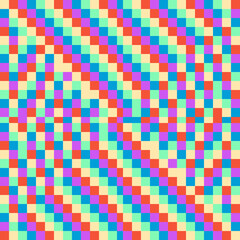 Colorfull Pixels Pattern. Vector pixel pattern.