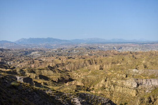 Desierto de Gorafe en granada con importantes formaciones geológicas y bonitos paisajes