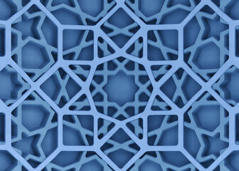 Layered Islamic Geometric Pattern Background