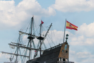 stern of 16th century Spanish galleon