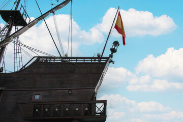 stern of 16th century Spanish galleon