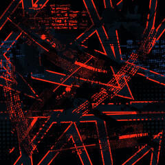 Seamless abstract sport pattern . Grunge background for textile, sport wear, graphic tees and more.  © SokolArtStudio