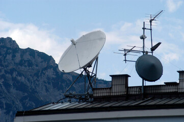 parabolic antenna or satellite dish