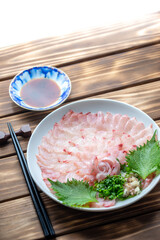 日本の刺し身　和風　和食イメージ