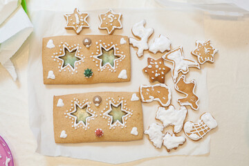 Christmas gingerbread house, Parts of Christmas gingerbread house, Xmas collection