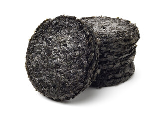 dry seaweed isolated on white background 