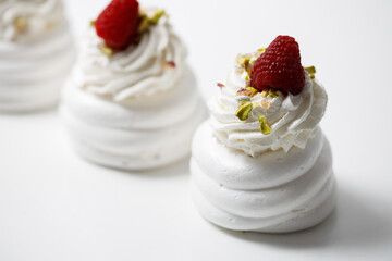 White background delicious tasty sweet dessert