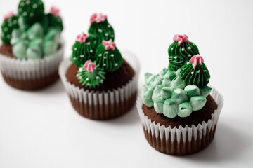 White background delicious tasty sweet dessert