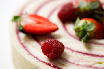 White background delicious tasty sweet dessert