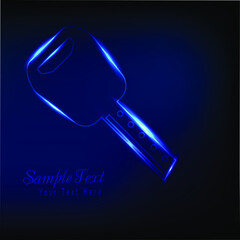 Key icon. Modern style. Vector logo design element on white background. Real estate, key, house, home.
