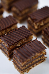 White background delicious tasty sweet dessert