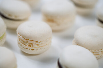 White background delicious tasty sweet dessert