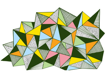 Obraz premium abstrakcja trójkąty