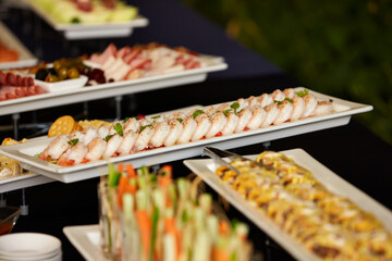 Various foods at the buffet restaurant