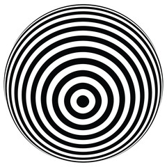 Op art, Optical Art, Abstract vector black and white background . ball 3d design, with organic effect.