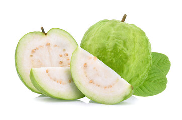 Fototapeta na wymiar Guava fruit isolated on white background.