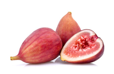 Figs fruits isolated on white background