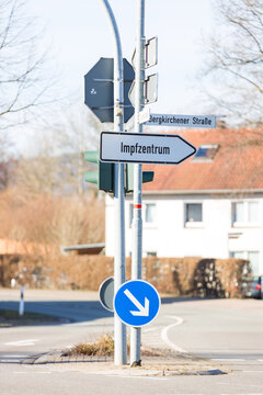 Schild Impfzentrum