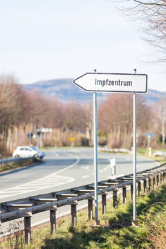 Schild Impfzentrum