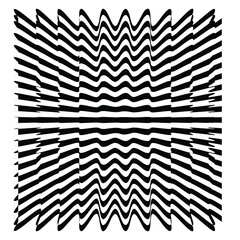 optical art abstract vector background shape wave design black and white op art  3d design, with organic effect.