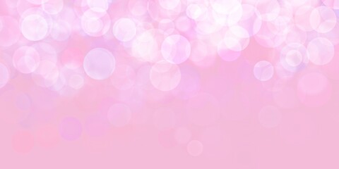 Web banner astratto rosa con bokeh