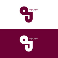 the letters PU, AU. vector logo monogram alphabet minimalist design