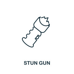 Stun Gun icon. Simple element from police collection. Creative Stun Gun icon for web design, templates, infographics and more