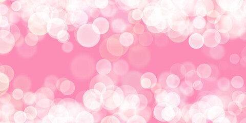 Obrazy na Plexi  Sfondo banner rosa porpora con bokeh bianco