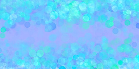 Banner viola con bokeh azzurro